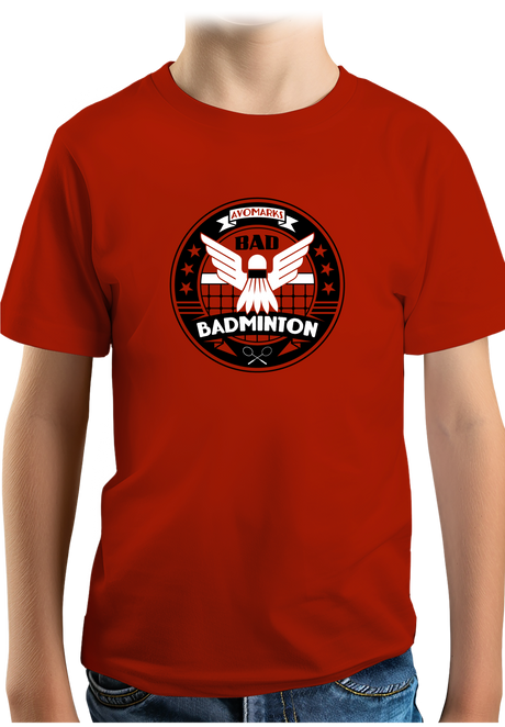 T-Shirt Garçon Bad badminton university