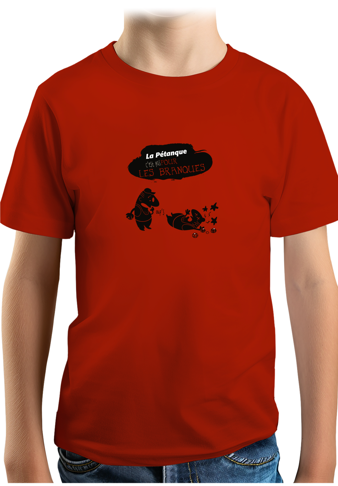 T-Shirt Garçon La pétanque pas pour les nuls