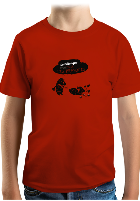 T-Shirt Garçon La pétanque pas pour les nuls