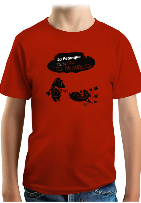T-Shirt Garçon La pétanque pas pour les nuls