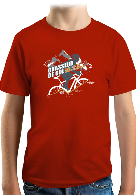 T-Shirt Garçon Vélo Chasseur de col Colombière