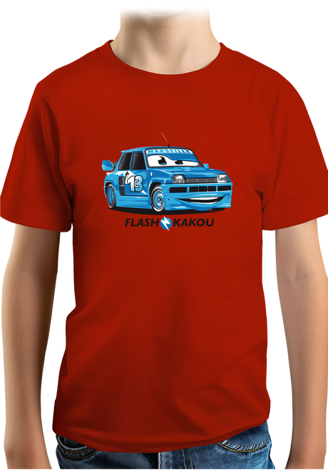 T-Shirt Garçon Voiture Marseillaise flash kakou