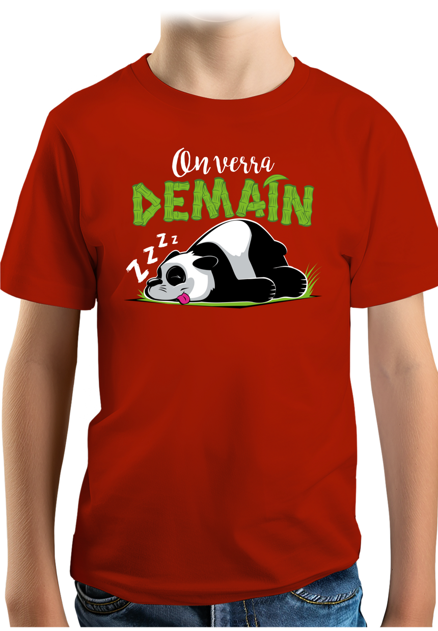T-Shirt Garçon On verra demain