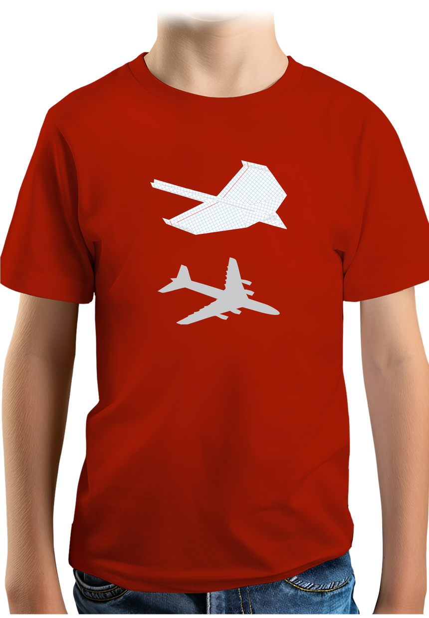 T-Shirt Garçon L'avion en papier