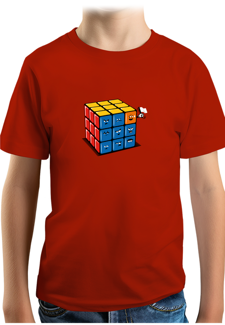 T-Shirt Garçon Ruby cube avec drapeau