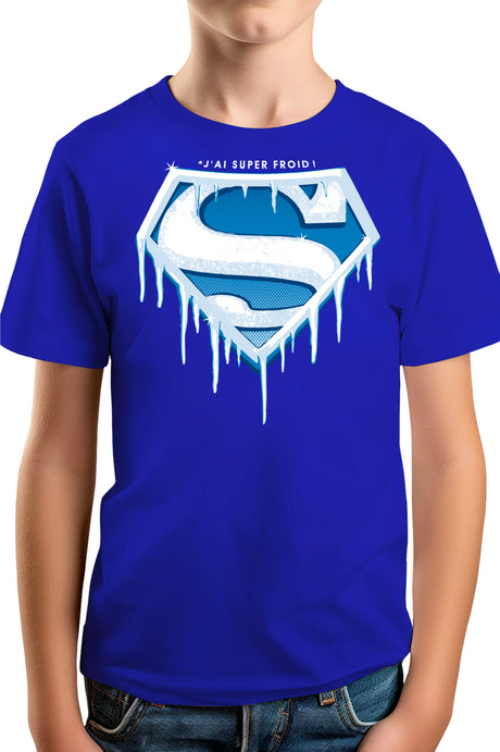 Tee-Shirt Garçon Super Froid parodie SUPERMAN