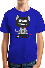 T-Shirt Garçon Chat Corse cagoulé