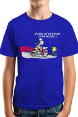 T-Shirt Garçon Motard transmission fils