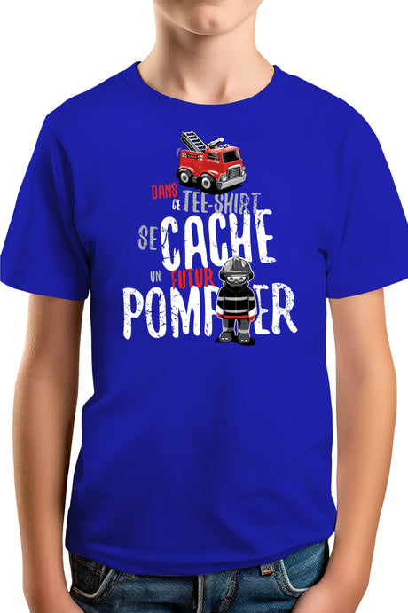 Tee-Shirt Garçon Dans ce tee se cache un futur pompier