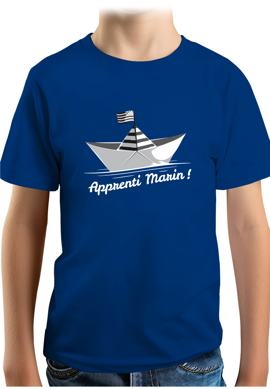 T-Shirt Garçon Petit bateau bzh apprenti marin