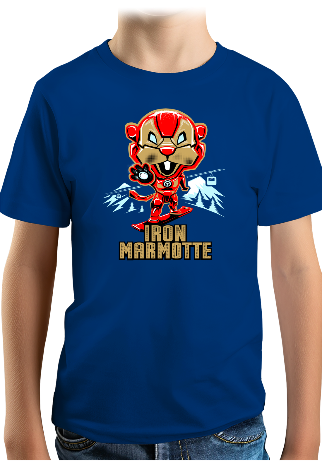 T-Shirt Garçon Iron Marmotte