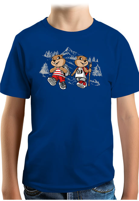 T-Shirt Garçon La compagnie des marmottes rando à la montagne