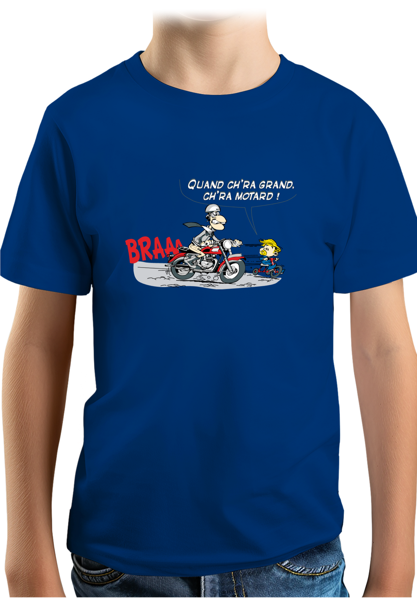 T-Shirt Garçon Motard et son fils