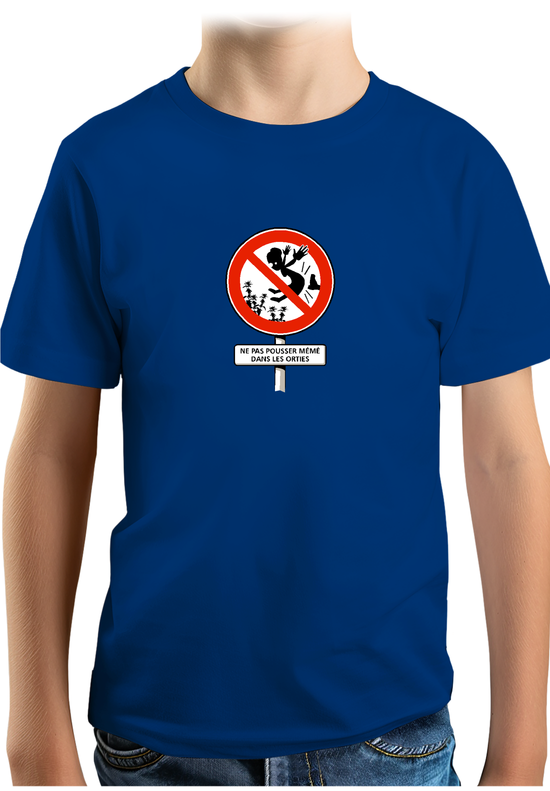 T-Shirt Garçon Faut pas pousser mémé dans les orties