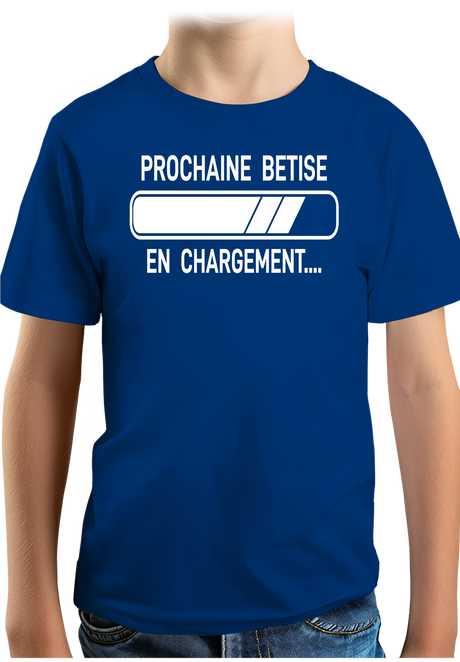T-Shirt Garçon Prochaine bêtise en chargement