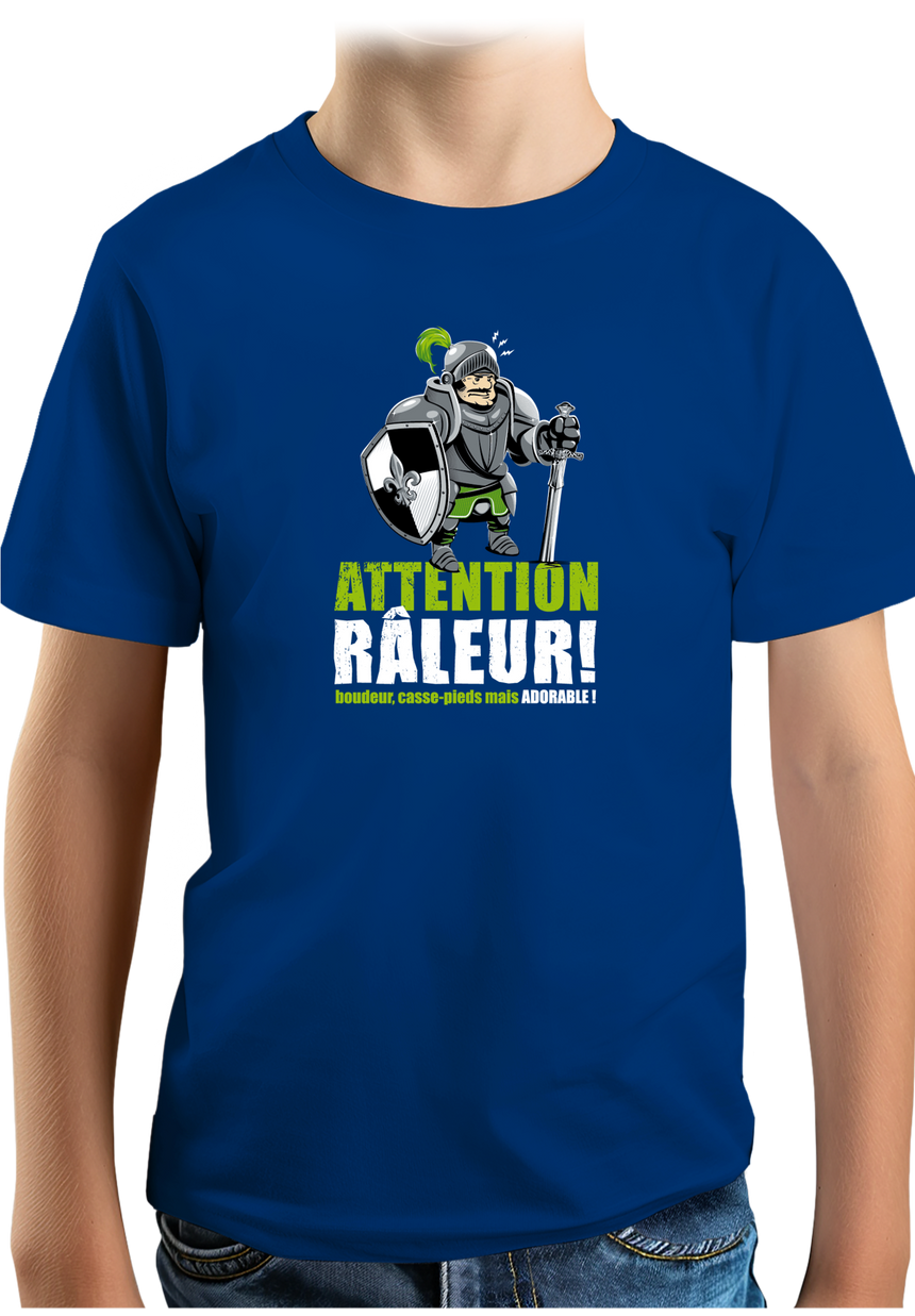 T-Shirt Garçon Râleur Chevalier gentil château