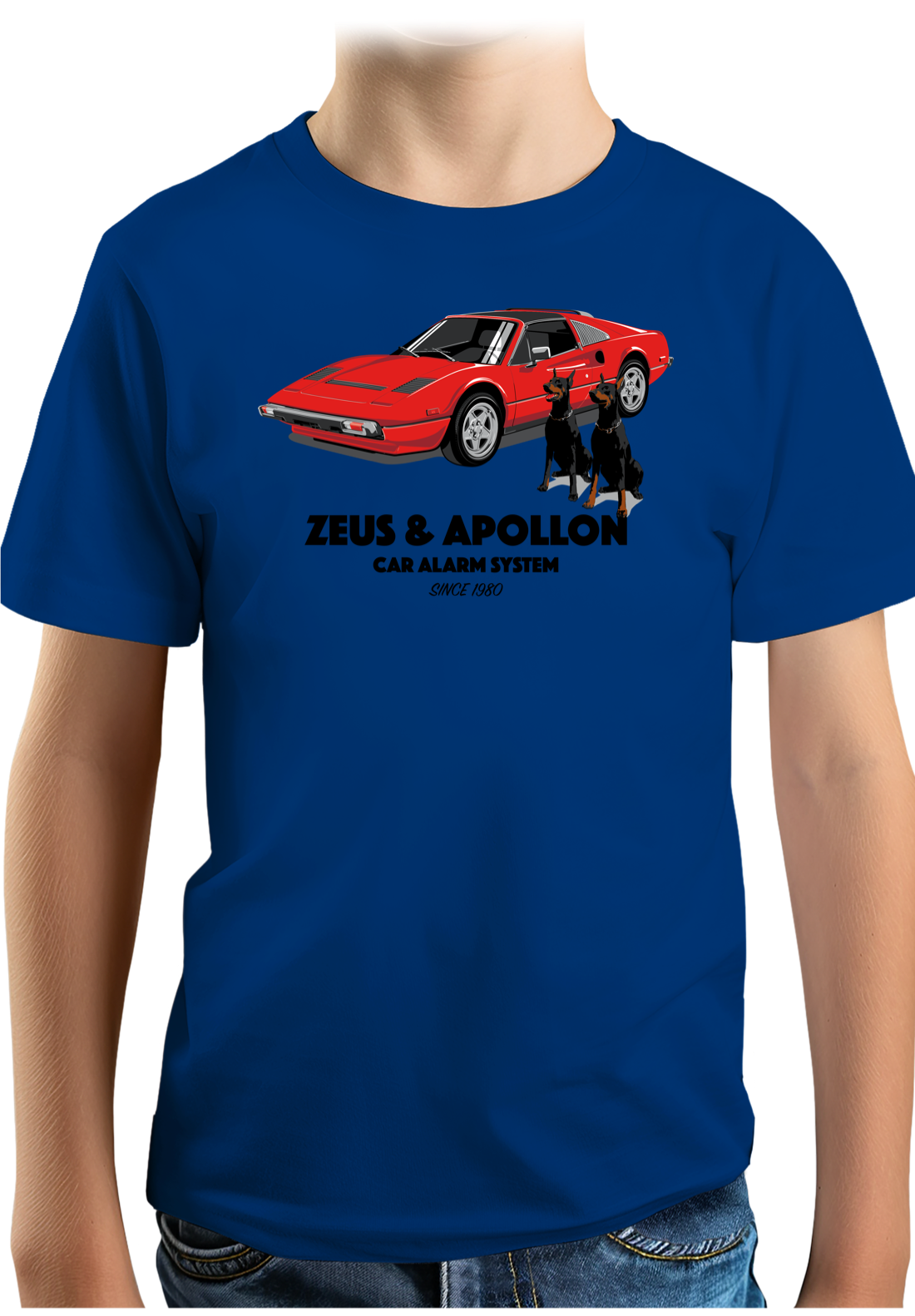 T-Shirt Garçon Zeus et Apollon Voiture Alarme