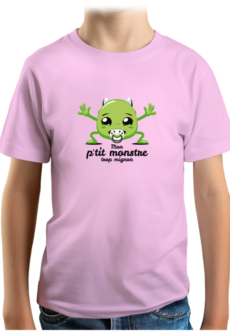 T-Shirt Garçon Mon petit monstre trop mignon