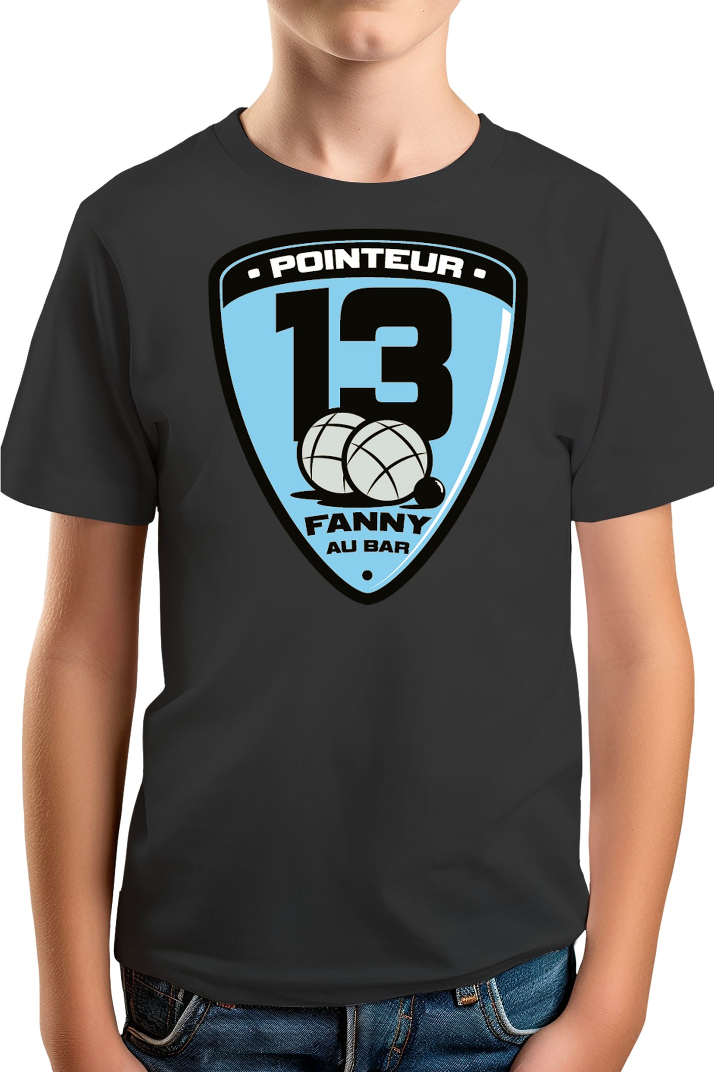 Tee-Shirt Garçon Fanny au bar ... Pointeur