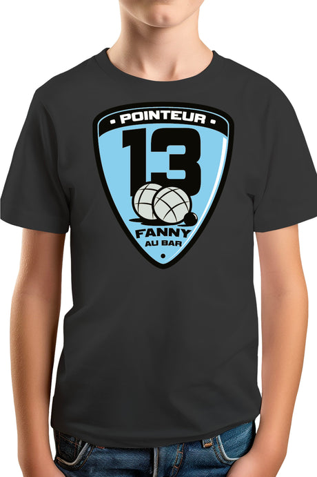 T-Shirt Garçon Fanny au bar, pointeur