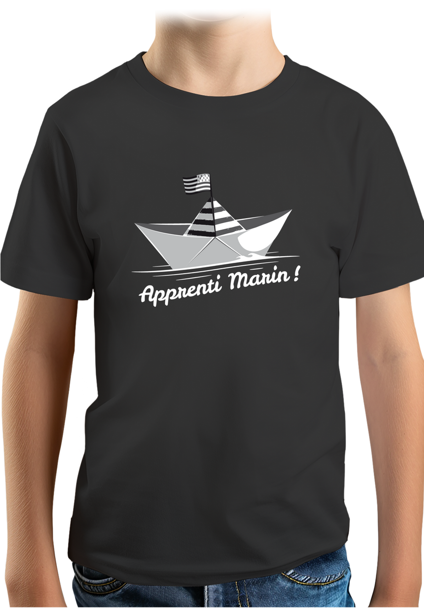 T-Shirt Garçon Petit bateau bzh apprenti marin
