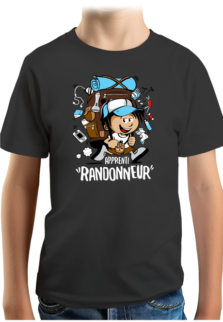 T-Shirt Garçon Petit randonneur en trail
