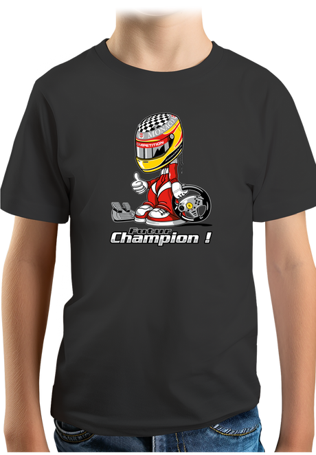 T-Shirt Garçon Futur champion de course