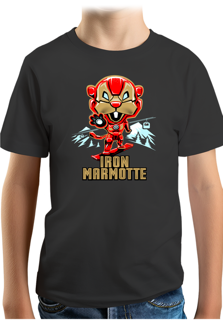 T-Shirt Garçon Iron Marmotte