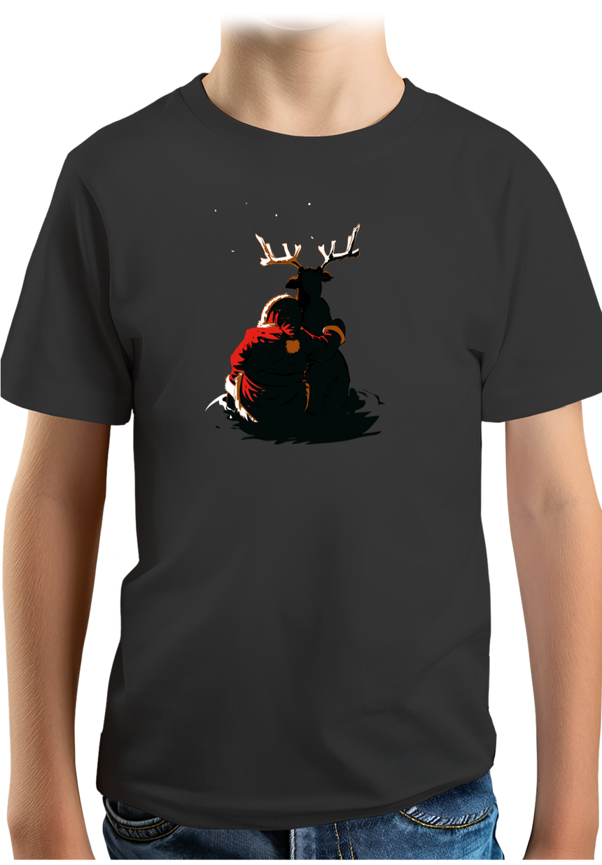 T-Shirt Garçon Renne De Noël