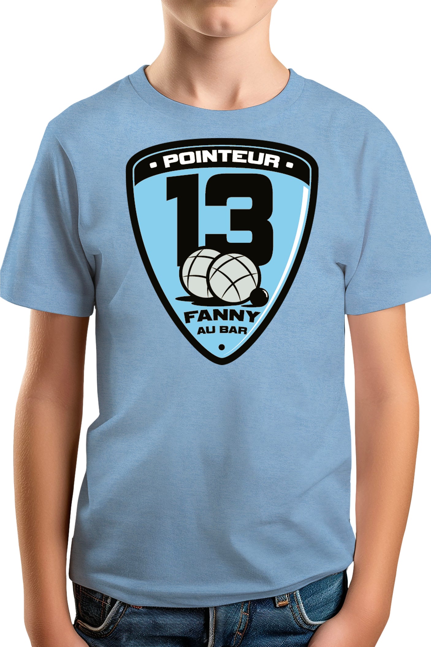 Tee-Shirt Garçon Fanny au bar ... Pointeur