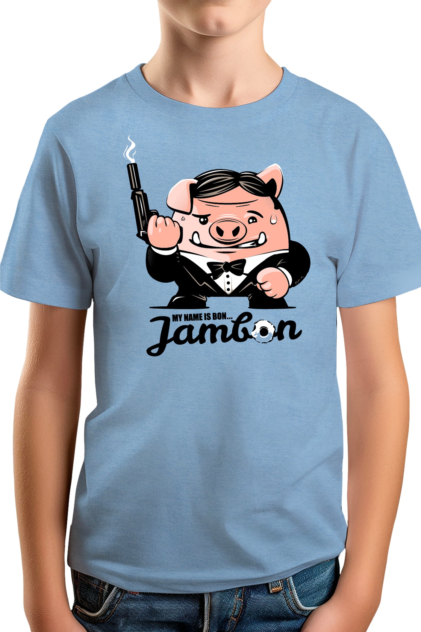 Tee-Shirt Garçon My name is Jean JAMBON