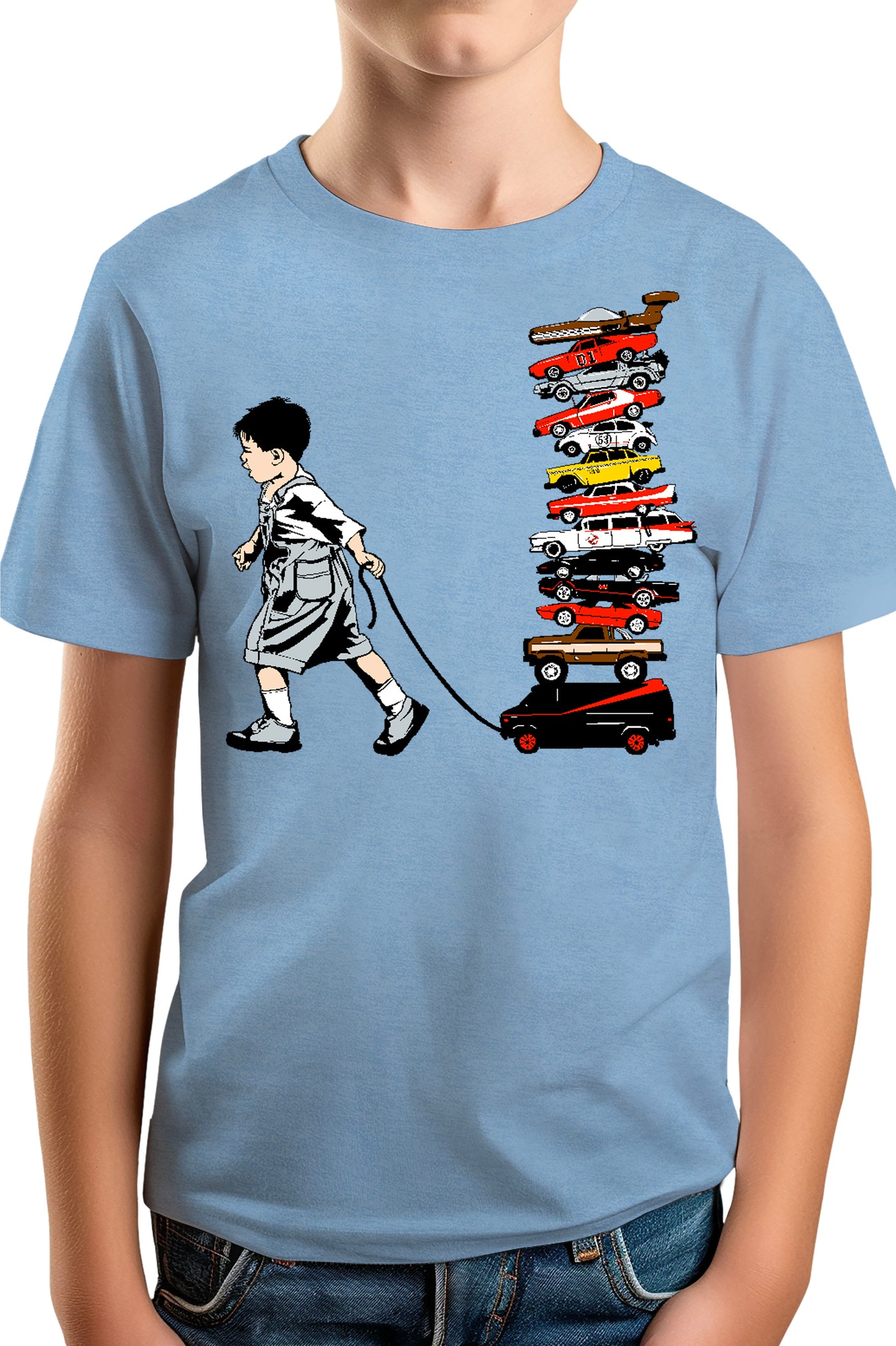 T-Shirt Garçon La Collection de voitures via les séries télé