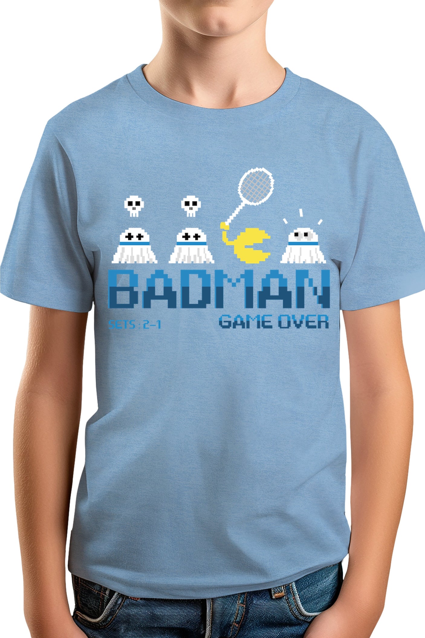 T-Shirt Garçon Bad Man miam miam volet
