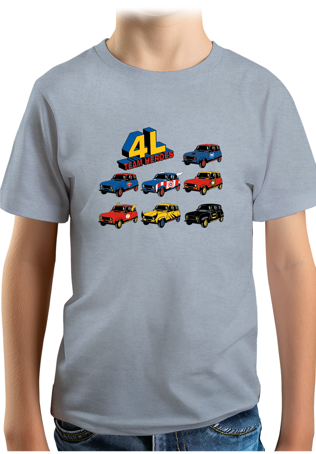 Tee-Shirt Garçon 4L Team super heroes