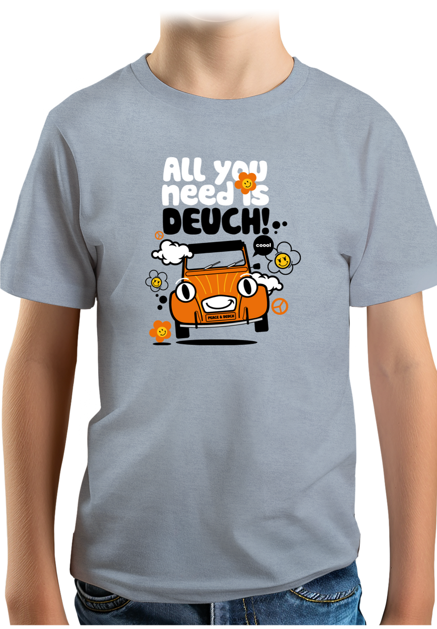 T-Shirt Garçon Voiture All You Need Is Deuch