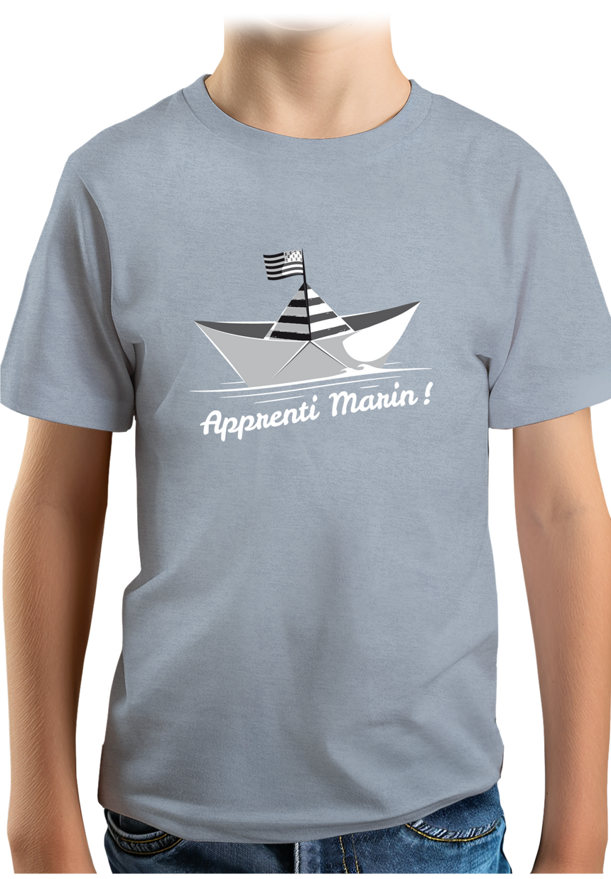 T-Shirt Garçon Petit bateau bzh apprenti marin