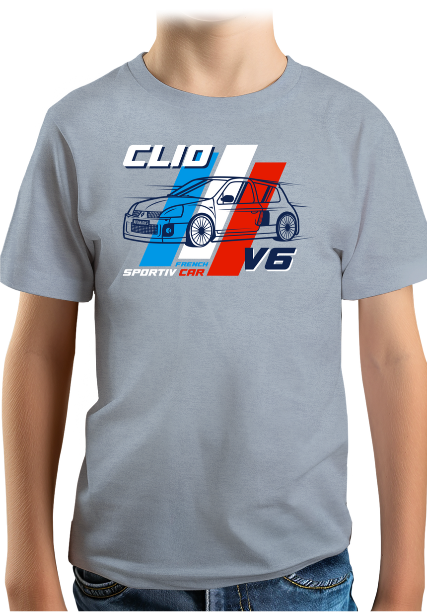 T-Shirt Garçon Voiture Française Clio V6