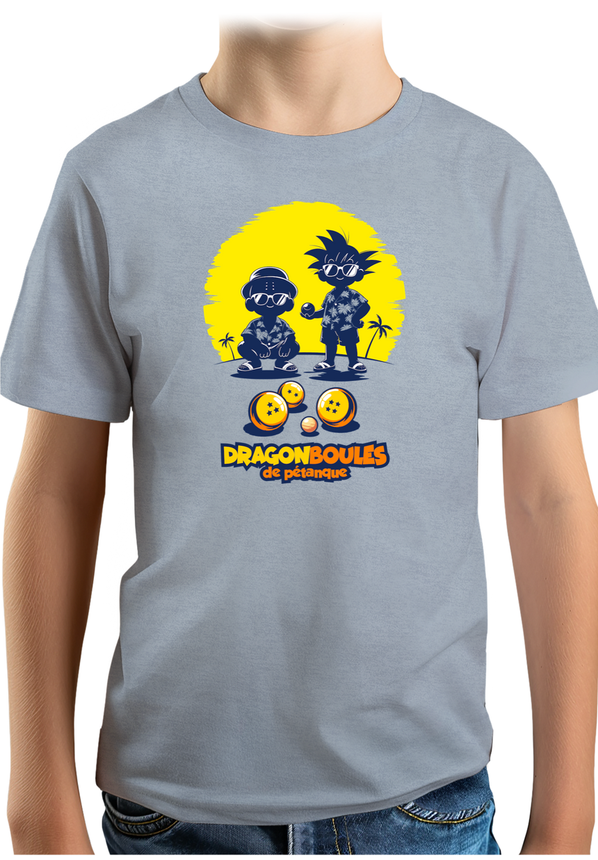 T-Shirt Garçon Dragon Boules de pétanque