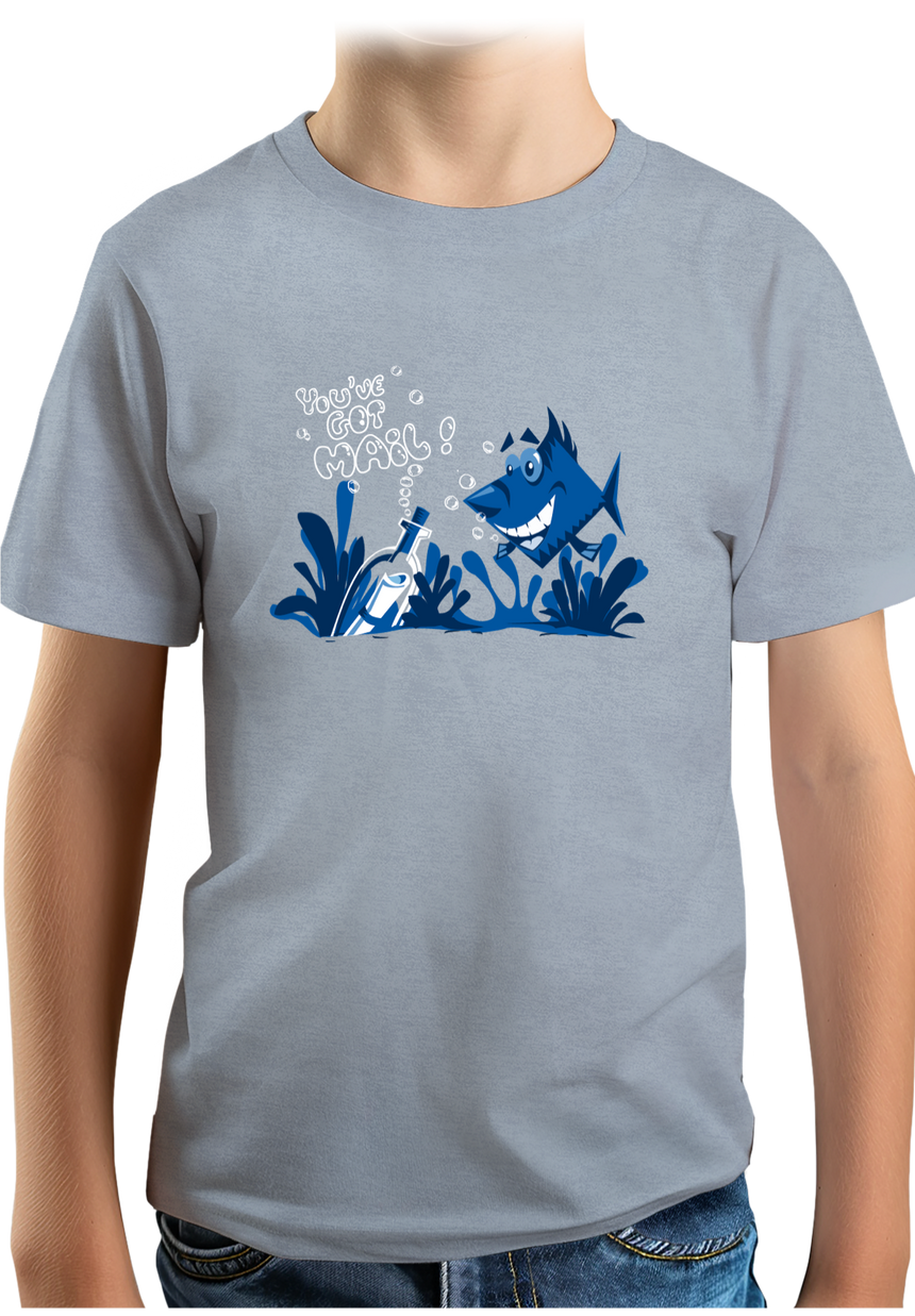 T-Shirt Garçon Bouteille à la mer poisson