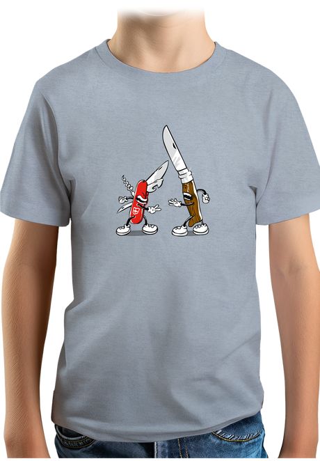 T-Shirt Garçon Shifumi couteaux Suisse contre Savoie
