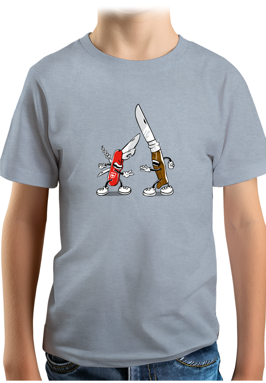 T-Shirt Garçon Shifumi couteaux Suisse contre Savoie