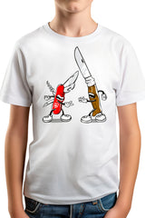 Tee-Shirt Garçon SHIFUMY Couteaux suisse et opinel