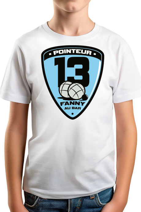 T-Shirt Garçon Fanny au bar, pointeur