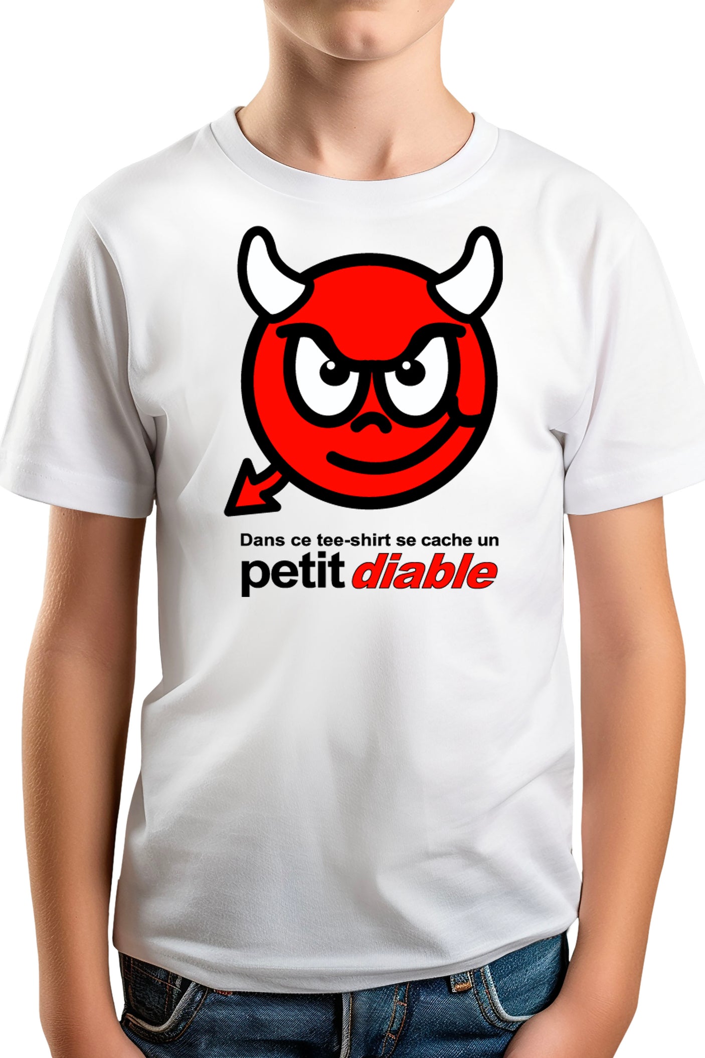 Tee-Shirt Garçon Dans ce tee shirt se cache un petit Diable