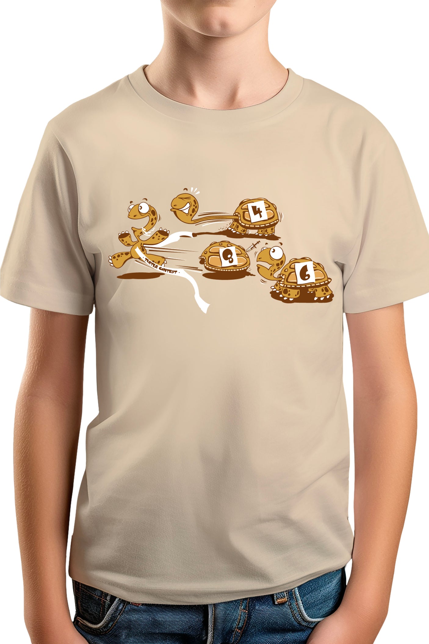 Tee-Shirt Garçon Turtle Contest : course de tortues