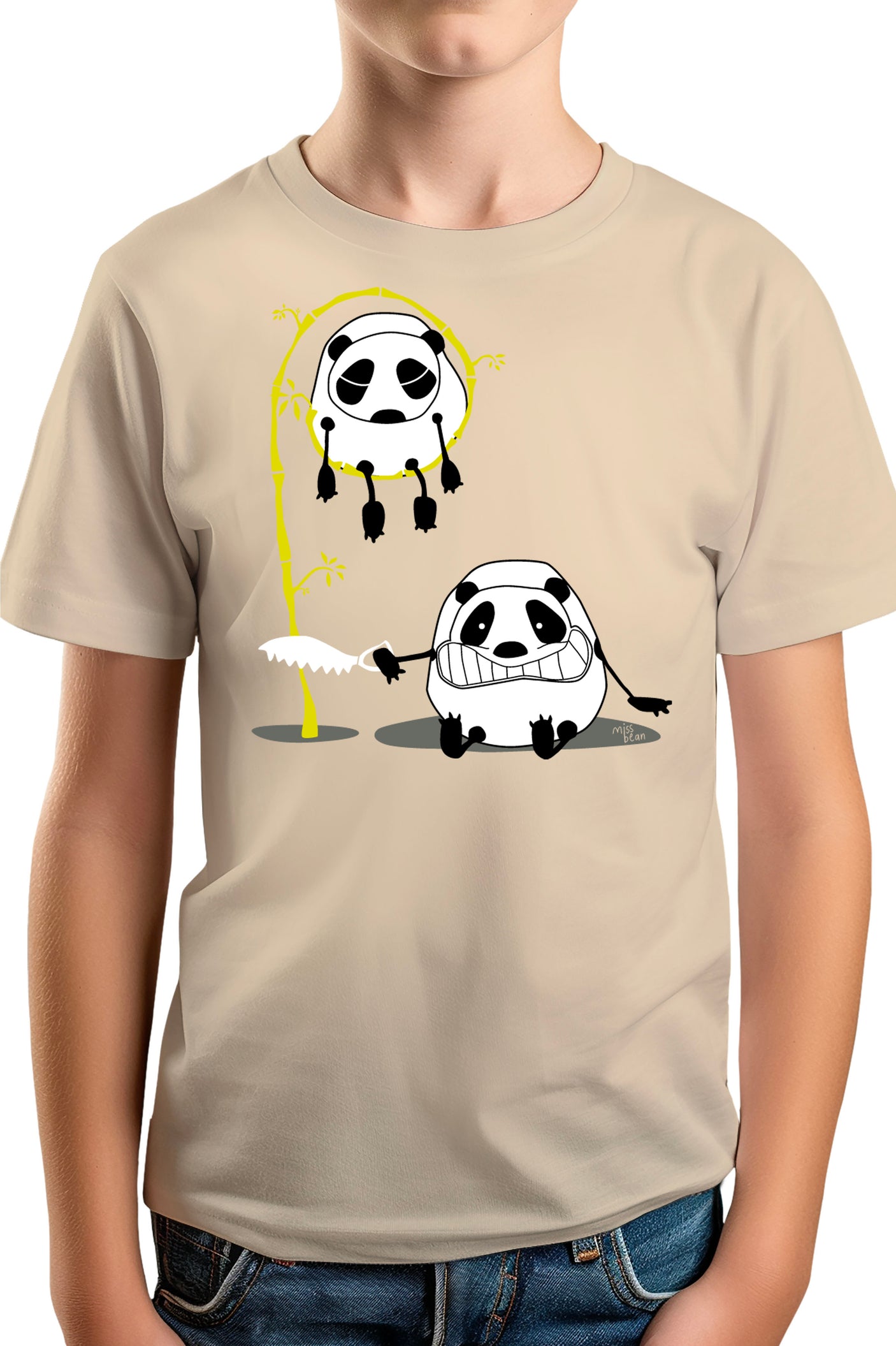 Tee-Shirt Garçon Panda et bambou
