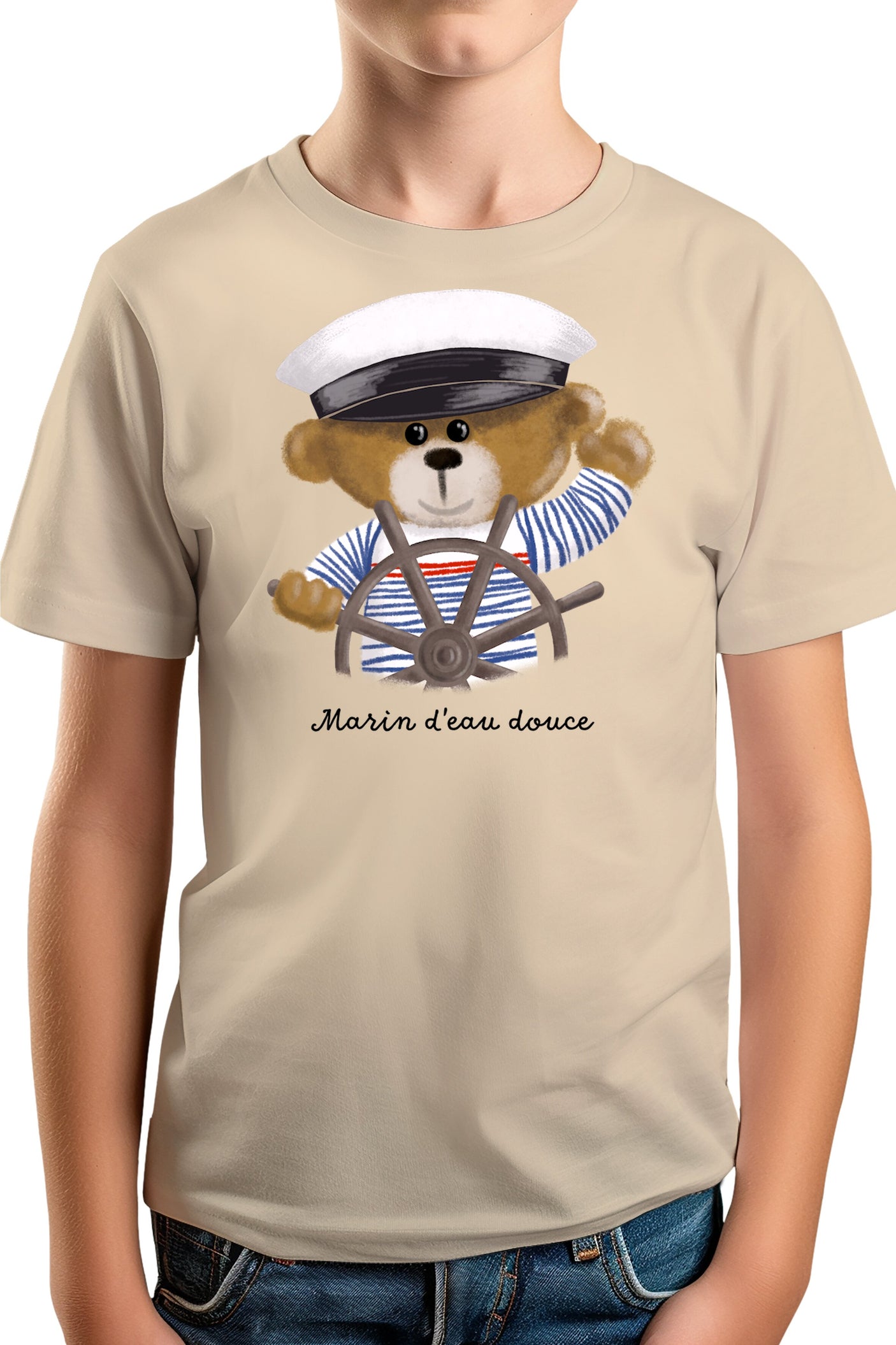 T-Shirt Garçon Ourson marin d'eau douce