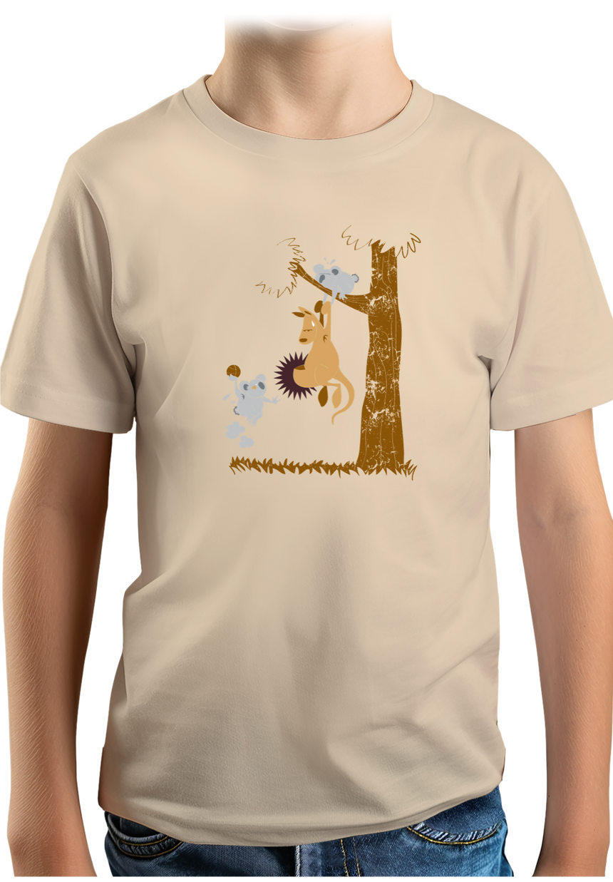 T-Shirt Garçon Basket kangourou et koala