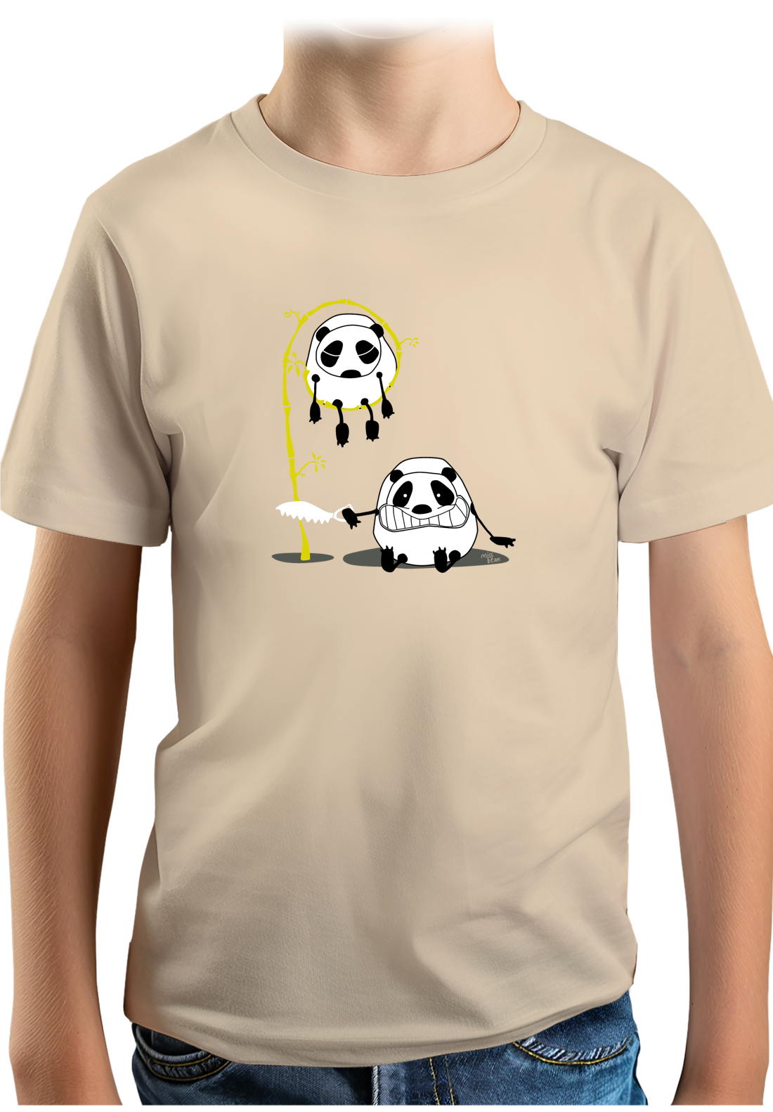 T-Shirt Garçon Panda et bambou