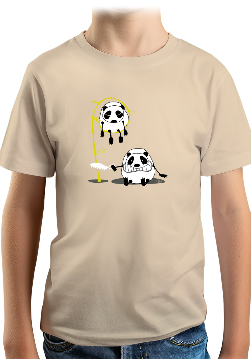 T-Shirt Garçon Panda et bambou